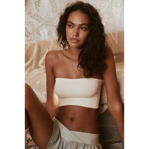 Free People Intimately Free Adrienne Bandeau in Ivory New with Tags XS/S